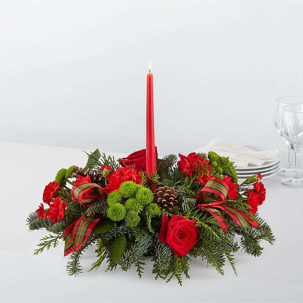 By the Candlelight Centerpiece – A Miracle Florist, Oxnard CA