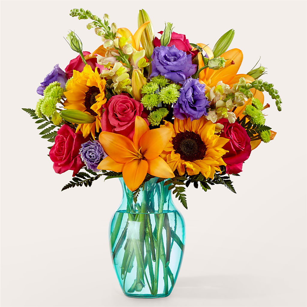 Double Rainbow Bouquet – A Miracle Florist, Oxnard CA