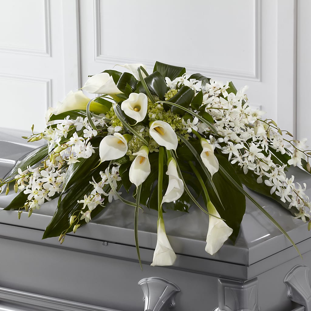 Angel Wings Casket Spray – A Miracle Florist, Oxnard CA