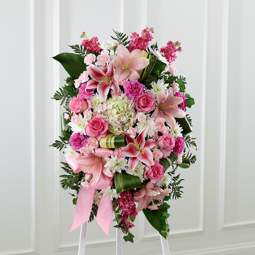 Comforting Standing Spray – A Miracle Florist, Oxnard CA