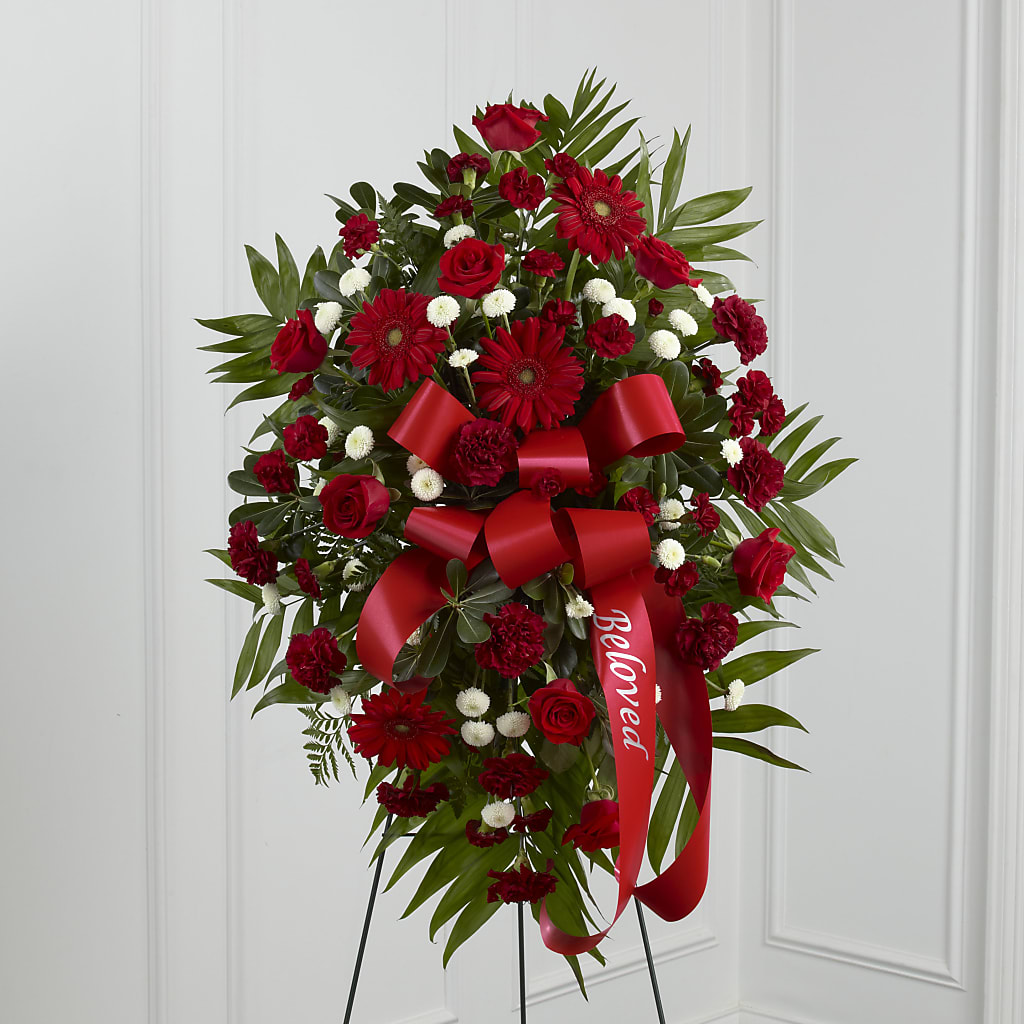 Treasured Memories Standing Spray – A Miracle Florist, Oxnard CA