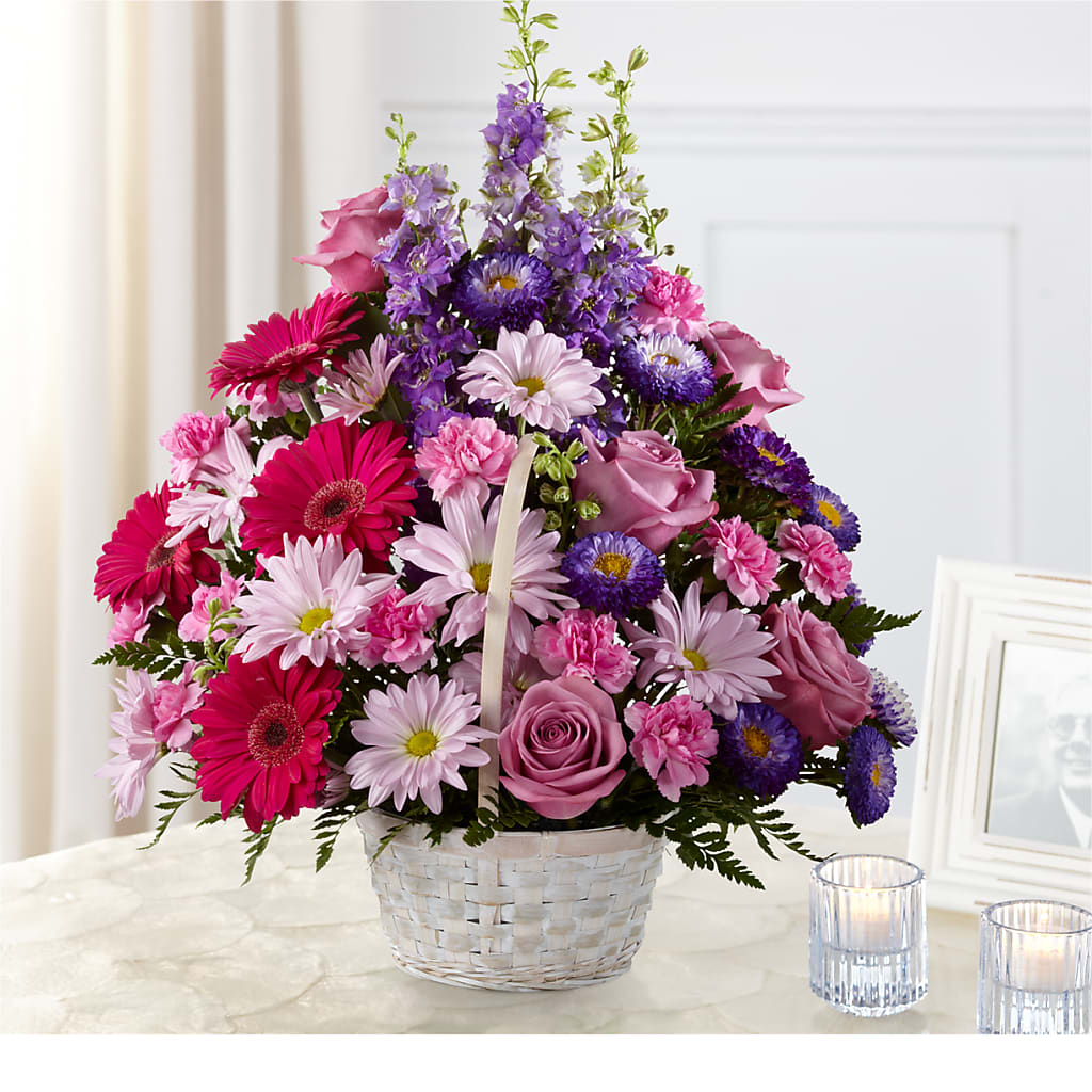 Pastel Peace Basket – A Miracle Florist, Oxnard CA