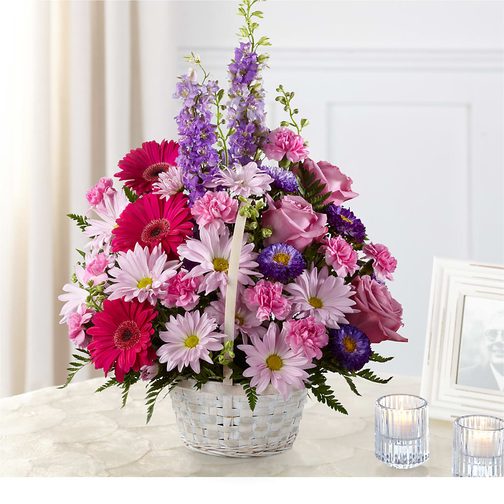 Pastel Peace Basket – A Miracle Florist, Oxnard CA