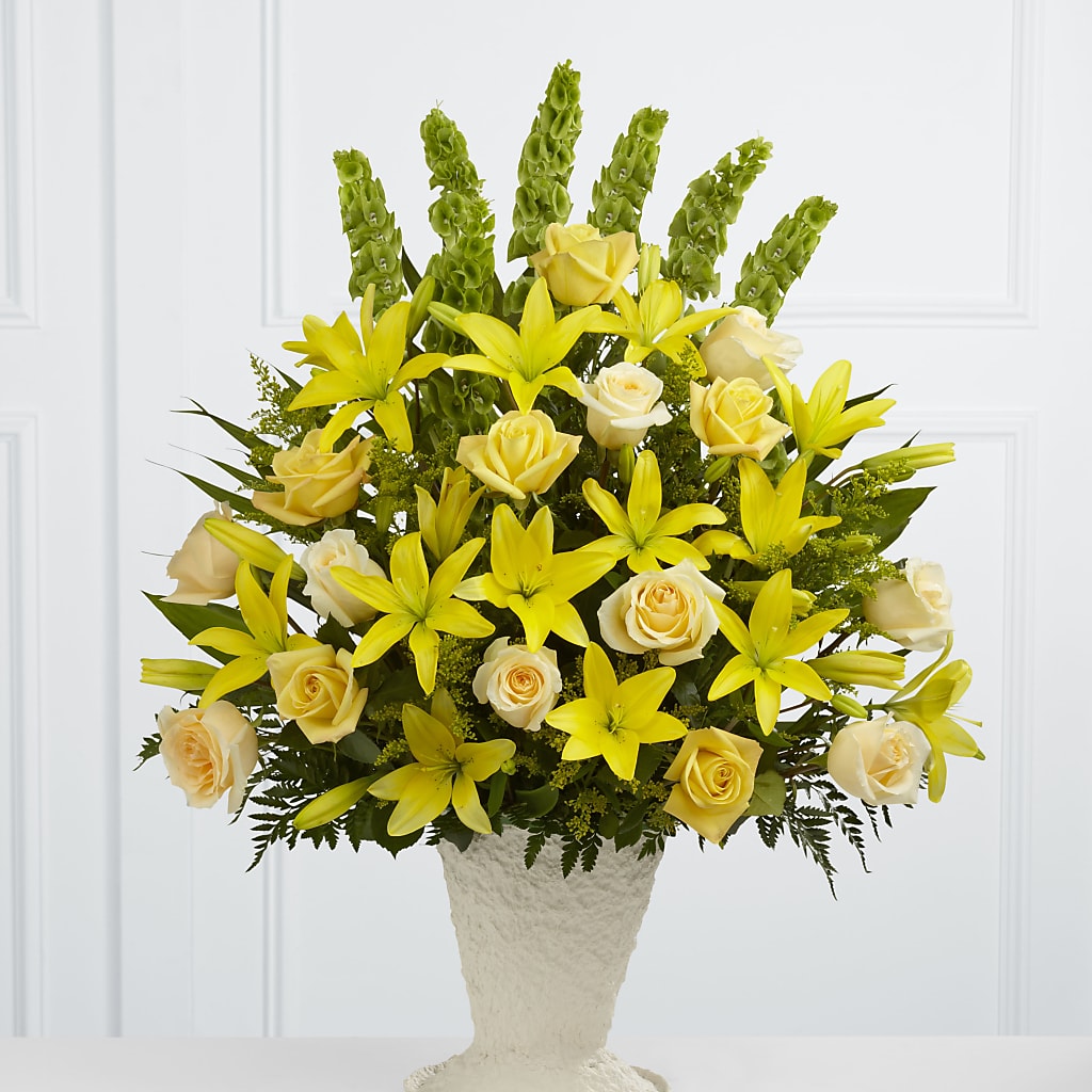 Golden Memories Arrangement – A Miracle Florist, Oxnard CA