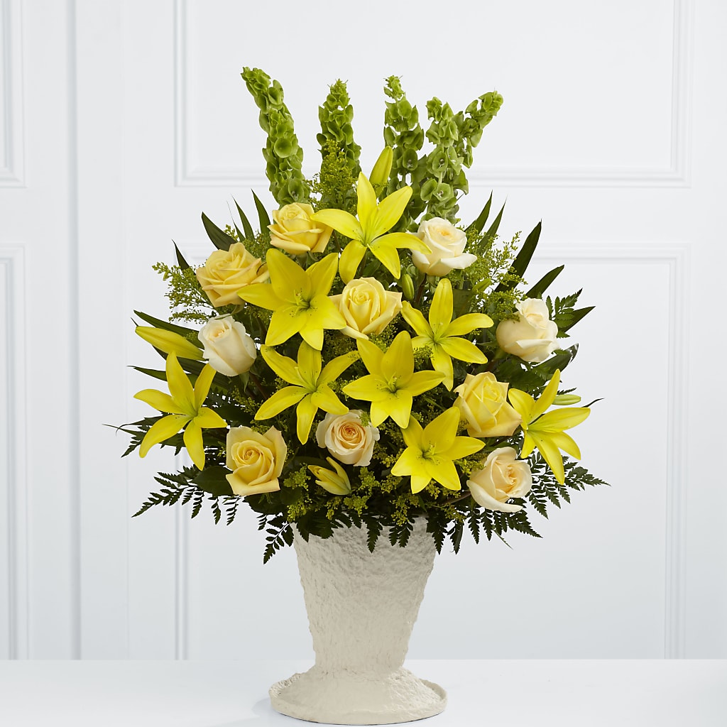Golden Memories Arrangement – A Miracle Florist, Oxnard CA