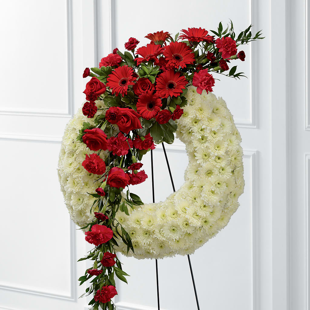 Graceful Tribute Wreath – A Miracle Florist, Oxnard CA