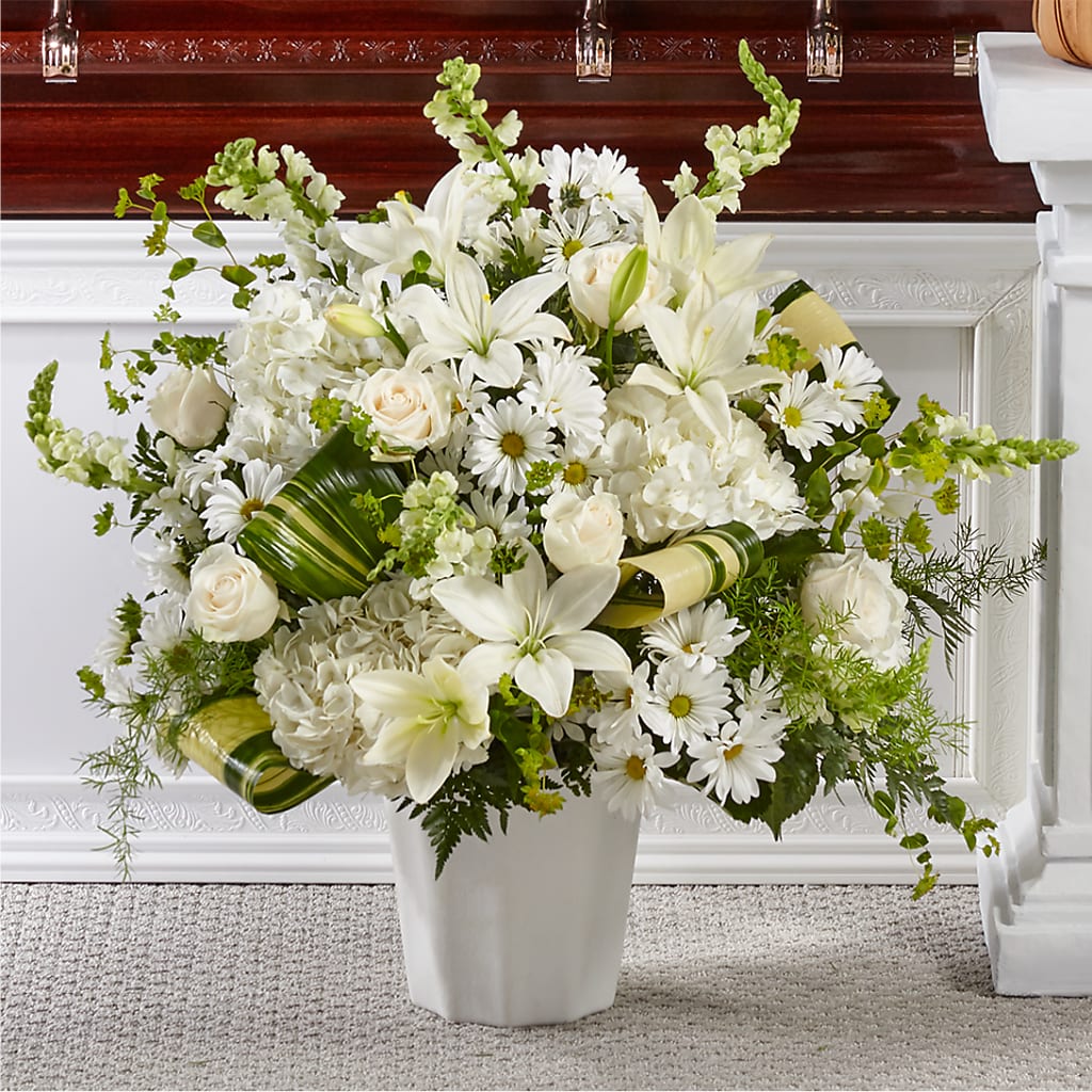 Thoughts of Tranquility Floor Basket – A Miracle Florist, Oxnard CA