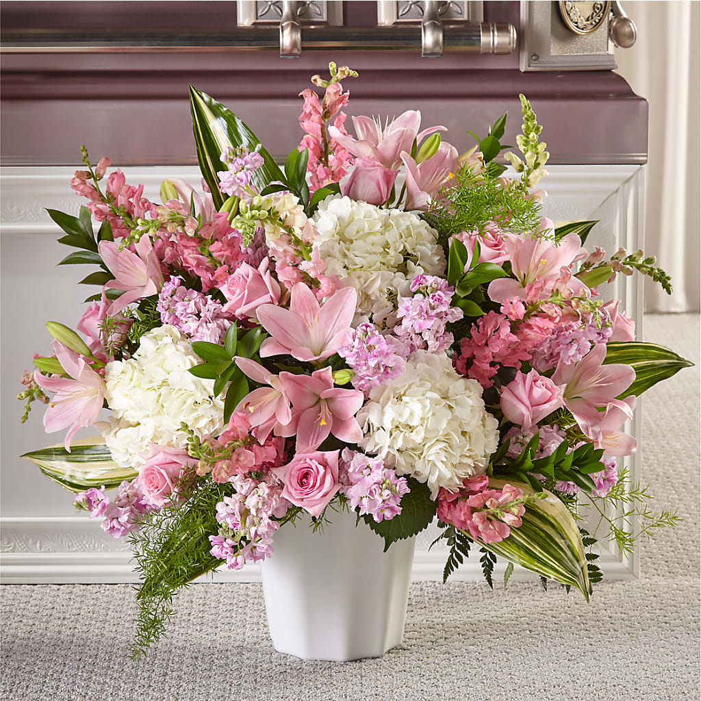 Simply Serene Floor Basket – A Miracle Florist, Oxnard CA