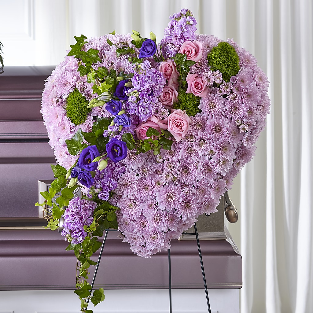 Treasured Love Standing Heart – A Miracle Florist, Oxnard CA