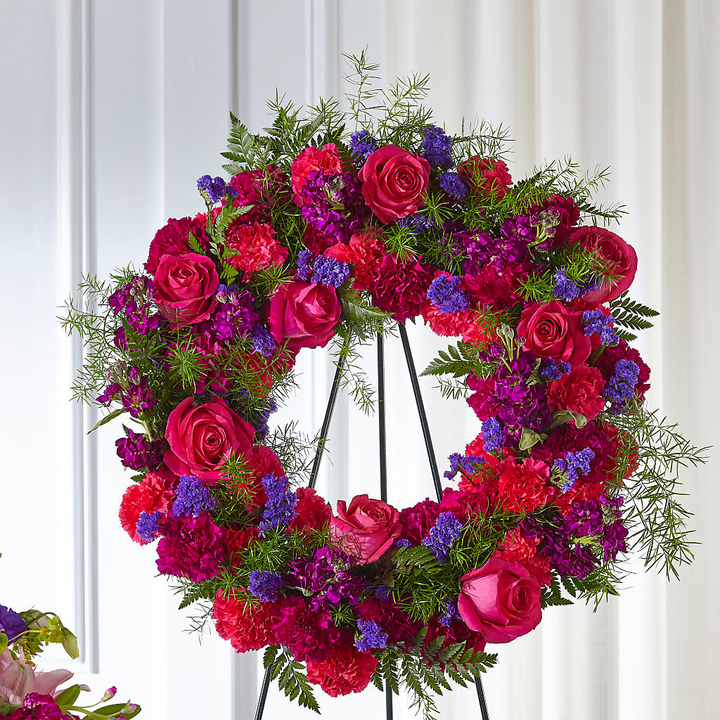 Calming Colors Wreath – A Miracle Florist, Oxnard CA