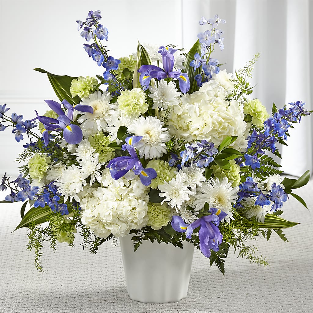 Soft Serenity Floor Basket – A Miracle Florist, Oxnard CA