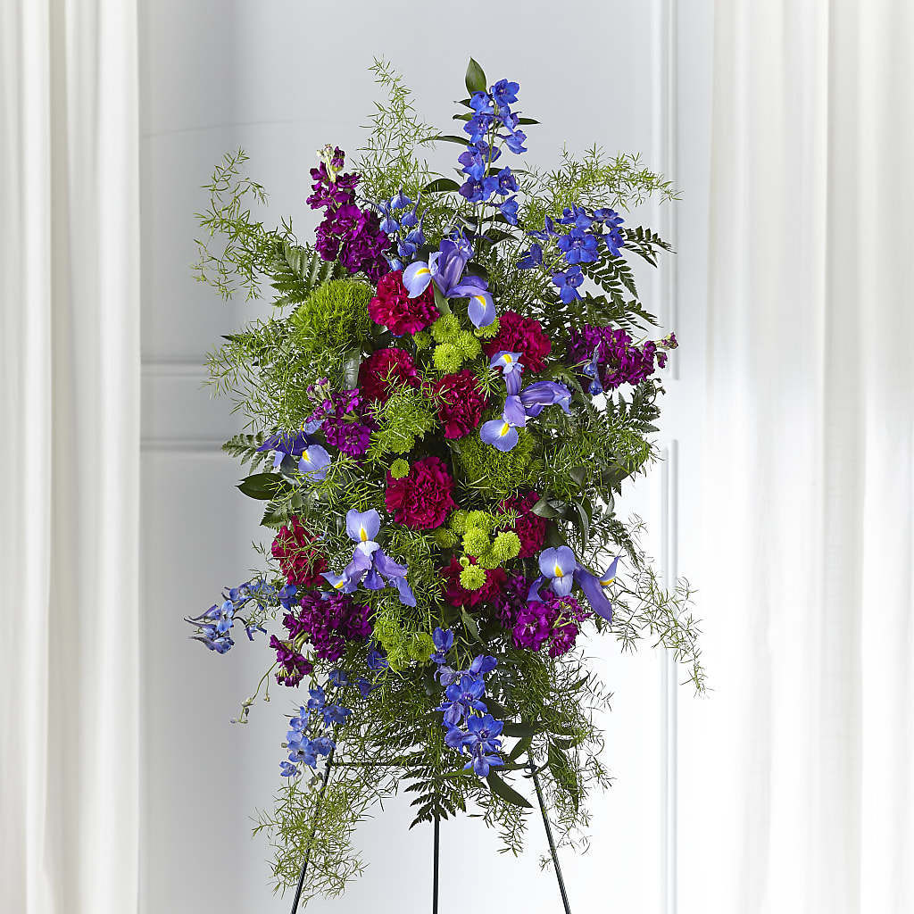 Heavenly Skies Standing Spray – A Miracle Florist, Oxnard CA