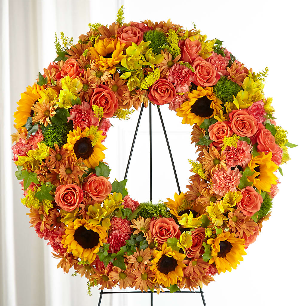 Autumnal Memories Wreath (Standard) – A Miracle Florist, Oxnard CA