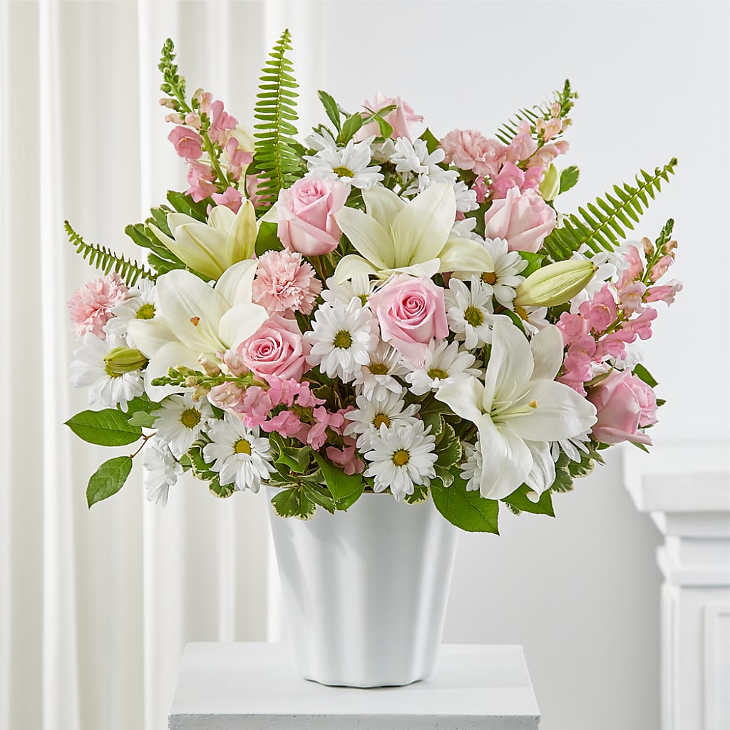 Soft Touch Tabletop Basket – A Miracle Florist, Oxnard CA