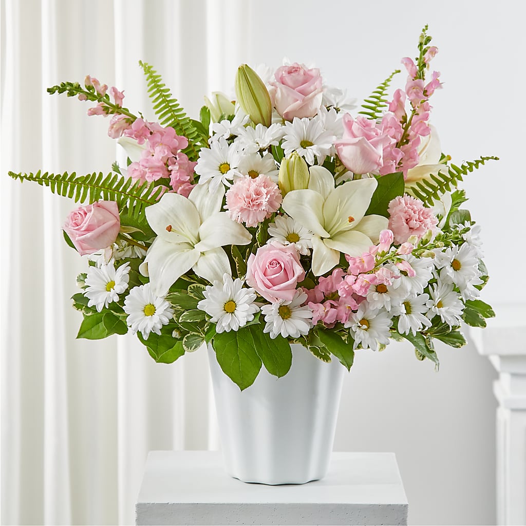 Soft Touch Tabletop Basket – A Miracle Florist, Oxnard CA