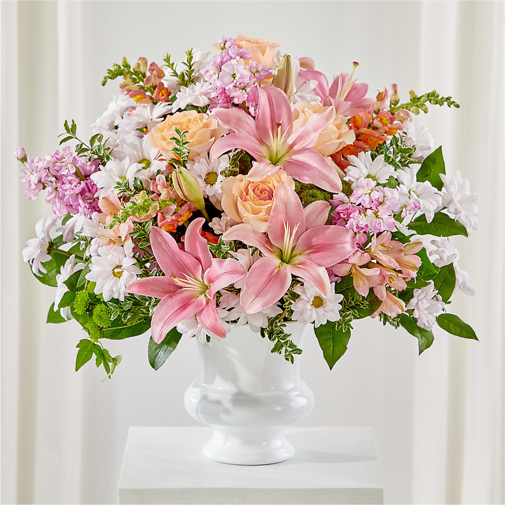 Heartfelt Gesture Urn Arrangement – A Miracle Florist, Oxnard CA