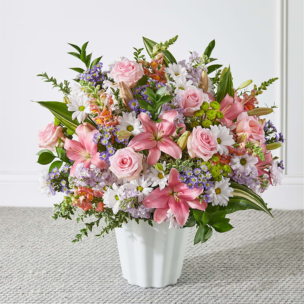 Abundant Compassion Floor Basket – A Miracle Florist, Oxnard CA