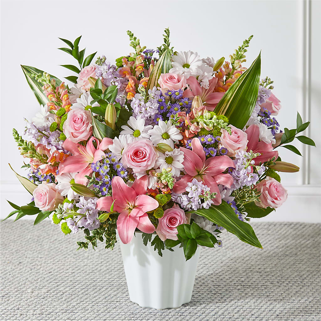 Abundant Compassion Floor Basket – A Miracle Florist, Oxnard CA