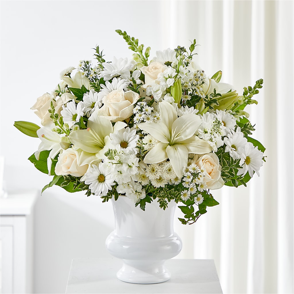 Uplifting Urn Arrangement – A Miracle Florist, Oxnard CA