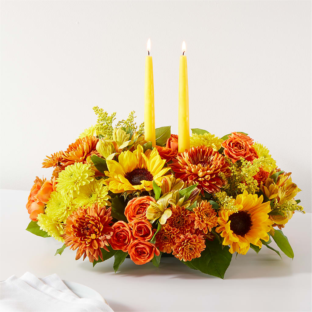 Autumn Harmony Centerpiece – A Miracle Florist, Oxnard CA