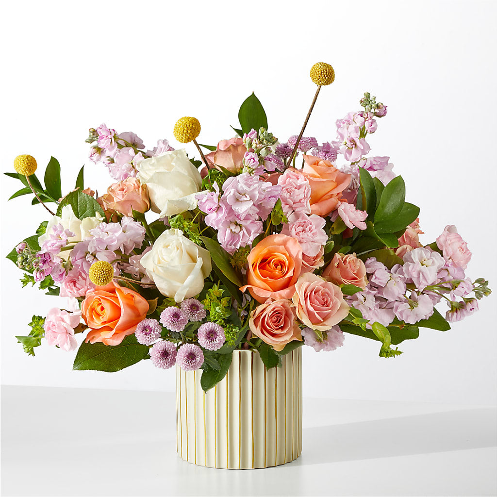 French Market Bouquet with Ivory Vase – A Miracle Florist, Oxnard CA