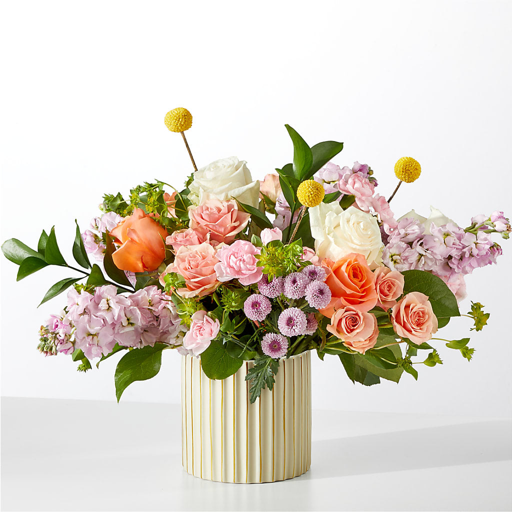 French Market Bouquet with Ivory Vase – A Miracle Florist, Oxnard CA