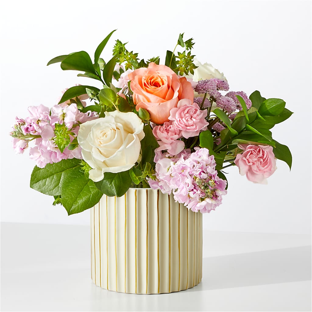 French Market Bouquet with Ivory Vase – A Miracle Florist, Oxnard CA