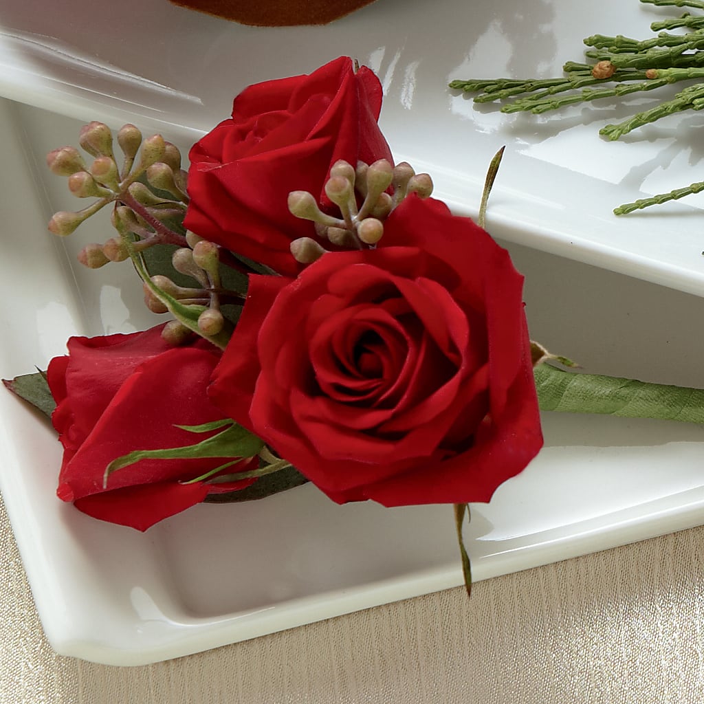 Red Spray Rose Boutonniere – A Miracle Florist, Oxnard CA