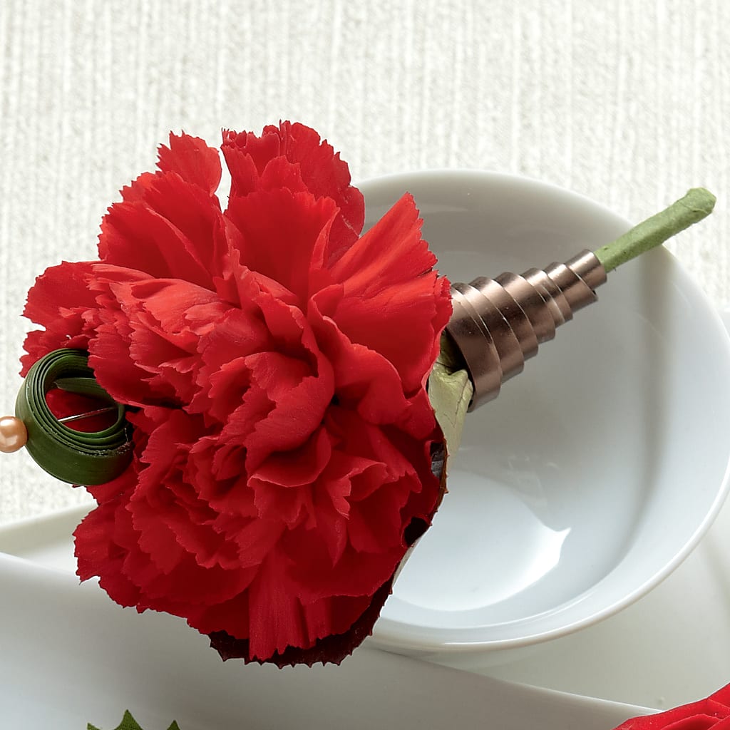 Red Carnation Boutonniere – A Miracle Florist, Oxnard CA