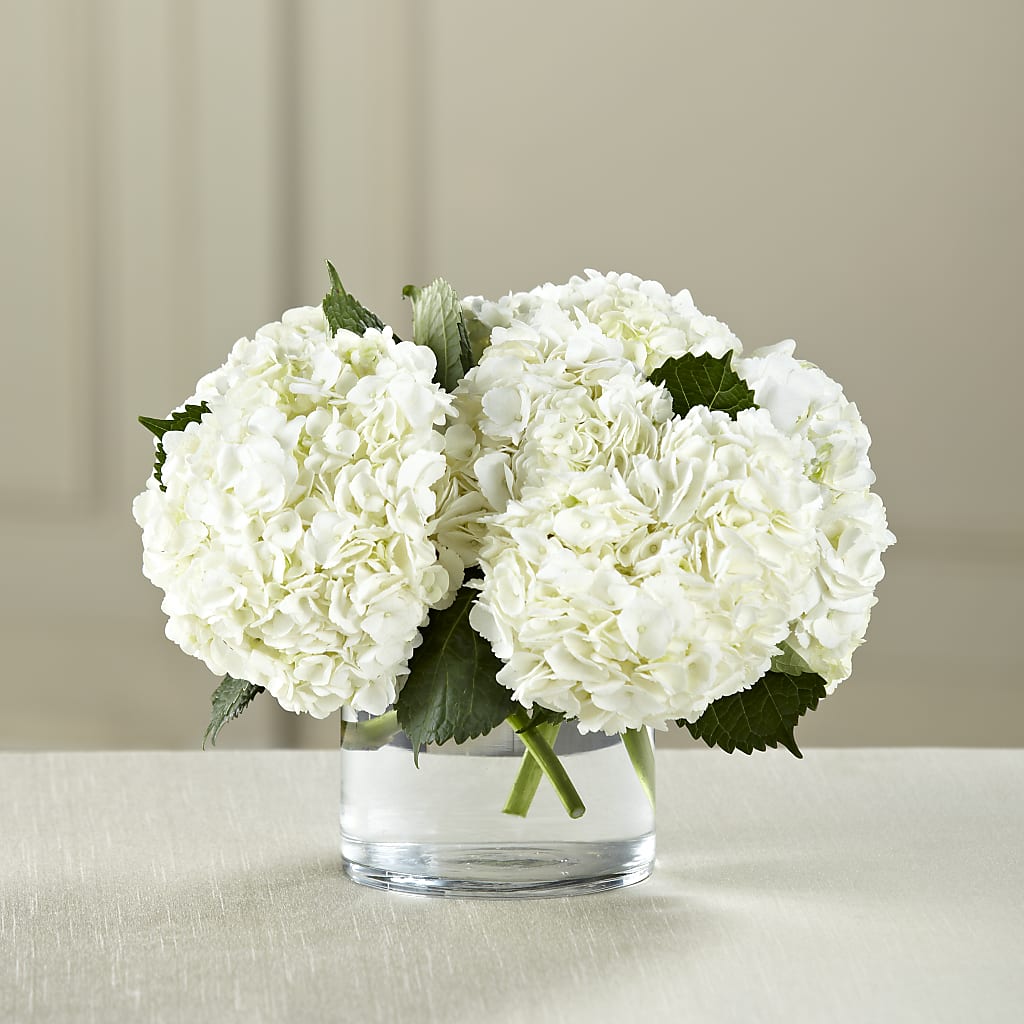 White Hydrangea Bouquet – A Miracle Florist, Oxnard CA