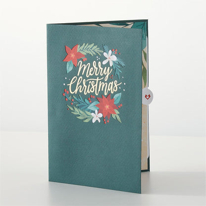 Happiest Holidays Poinsettia and Lovepop Card –  A Miracle Florist, Oxnard CA