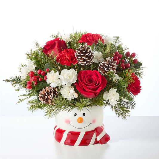 Jolly Snowman Bouquet –  A Miracle Florist, Oxnard CA