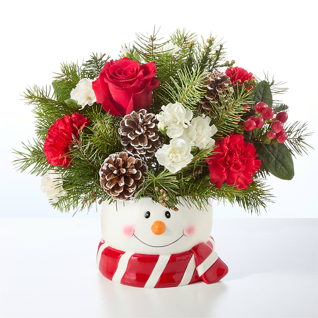 Jolly Snowman Bouquet –  A Miracle Florist, Oxnard CA
