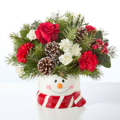 Jolly Snowman Bouquet –  A Miracle Florist, Oxnard CA