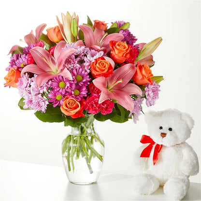 One and Only Bouquet and Bear Bundle –  A Miracle Florist, Oxnard CA