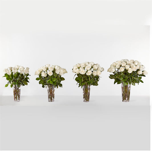Long Stem White Rose Bouquet –  A Miracle Florist, Oxnard CA