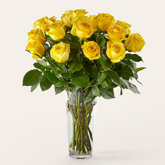 Long Stem Yellow Rose Bouquet –  A Miracle Florist, Oxnard CA
