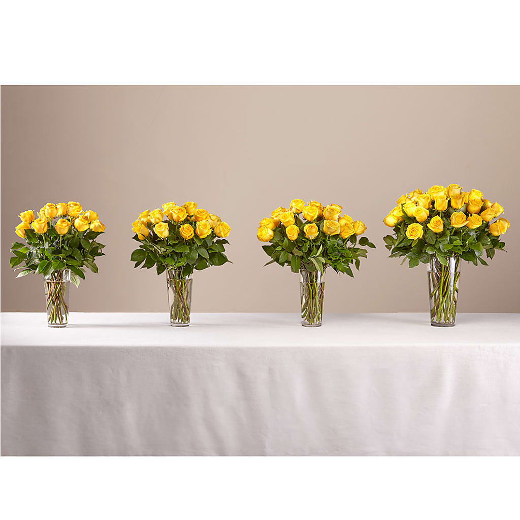 Long Stem Yellow Rose Bouquet –  A Miracle Florist, Oxnard CA