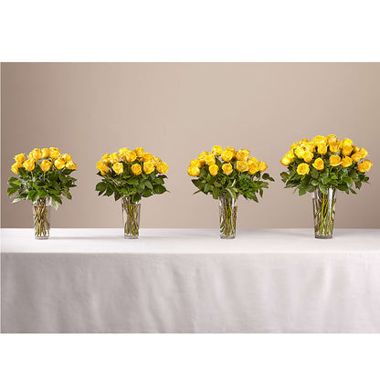 Long Stem Yellow Rose Bouquet –  A Miracle Florist, Oxnard CA