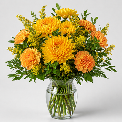 Golden Chrysanthemum –  A Miracle Florist, Oxnard CA