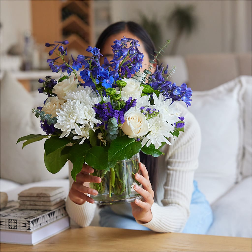 Cerulean Waves Bouquet –  A Miracle Florist, Oxnard CA