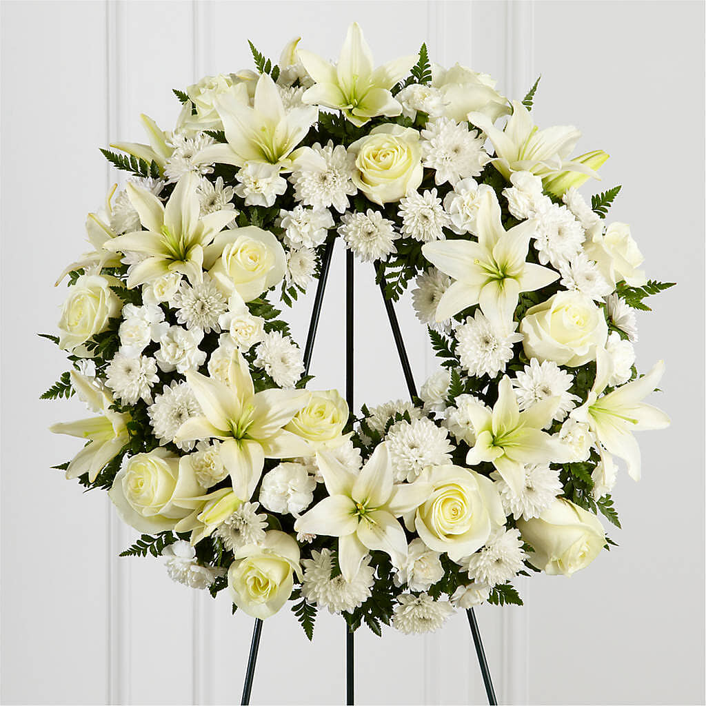 Treasured Tribute Wreath –  A Miracle Florist, Oxnard CA