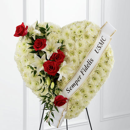 Heartfelt Hero Standing Heart –  A Miracle Florist, Oxnard CA