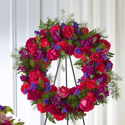 Calming Colors Wreath –  A Miracle Florist, Oxnard CA