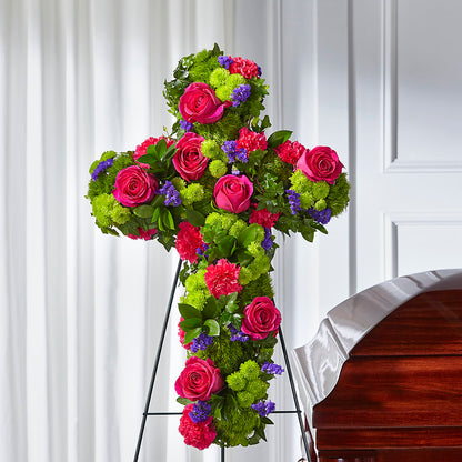 Tribute Rose Floral Cross –  A Miracle Florist, Oxnard CA