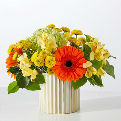 Autumn Sunshine Bouquet with Ivory Vase –  A Miracle Florist, Oxnard CA