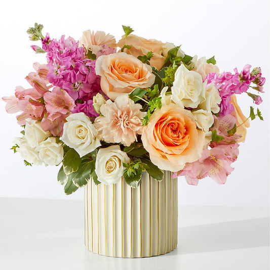 Paradise Bouquet with Ivory Vase –  A Miracle Florist, Oxnard CA
