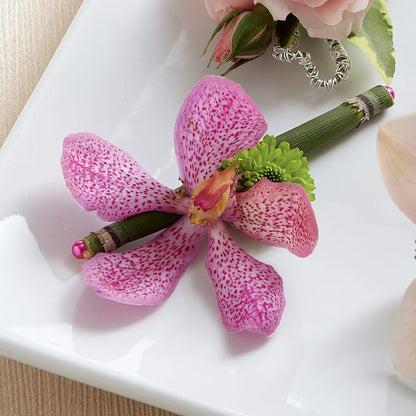 Pink Mokara Boutonniere –  A Miracle Florist, Oxnard CA