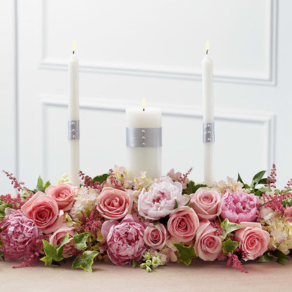 Worldwide Romance Unity Candle Arrangement –  A Miracle Florist, Oxnard CA