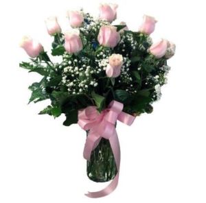 24 Roses Long stem pink  Equators –  A Miracle Florist, Oxnard CA